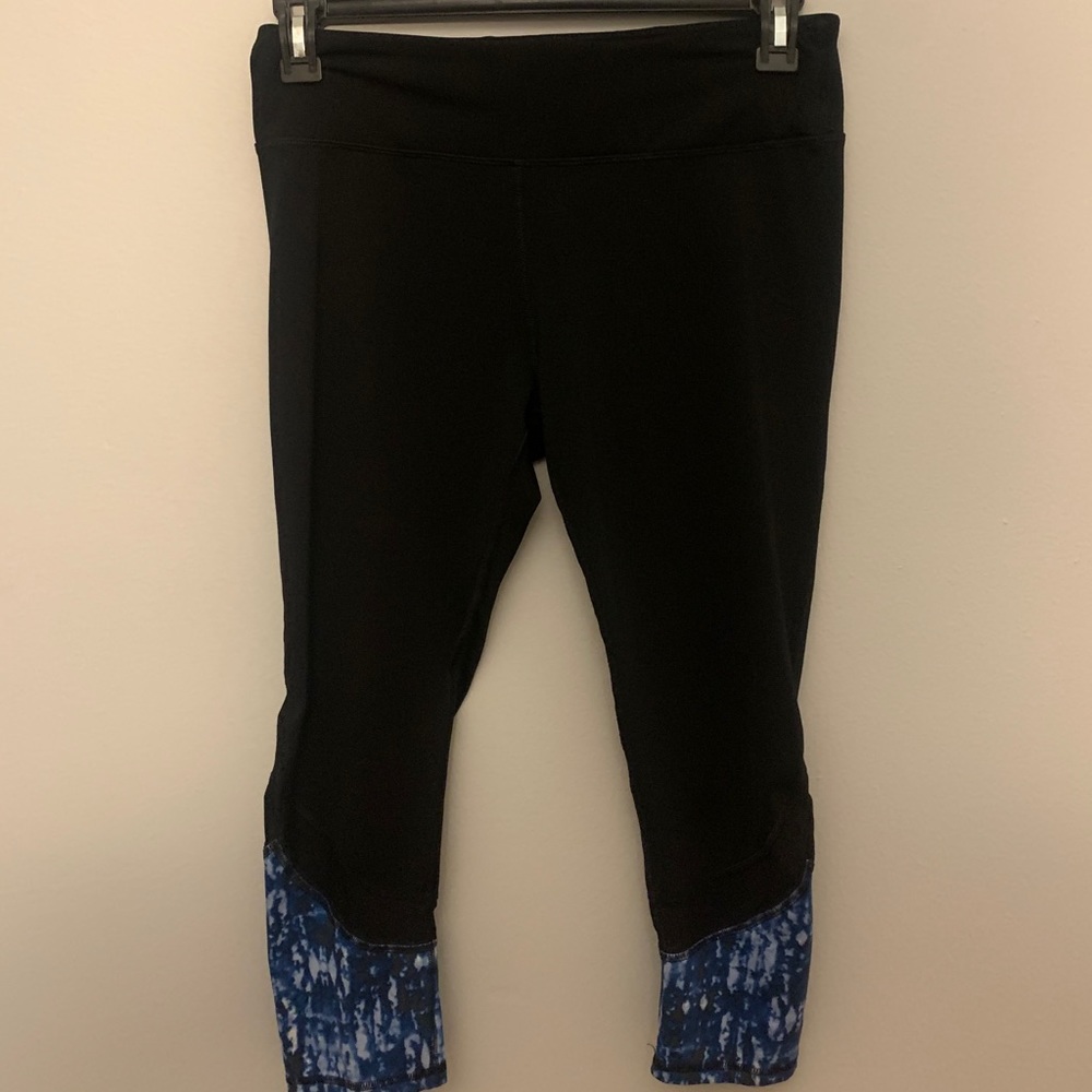Black and Blue TyeDye Workout Leggings